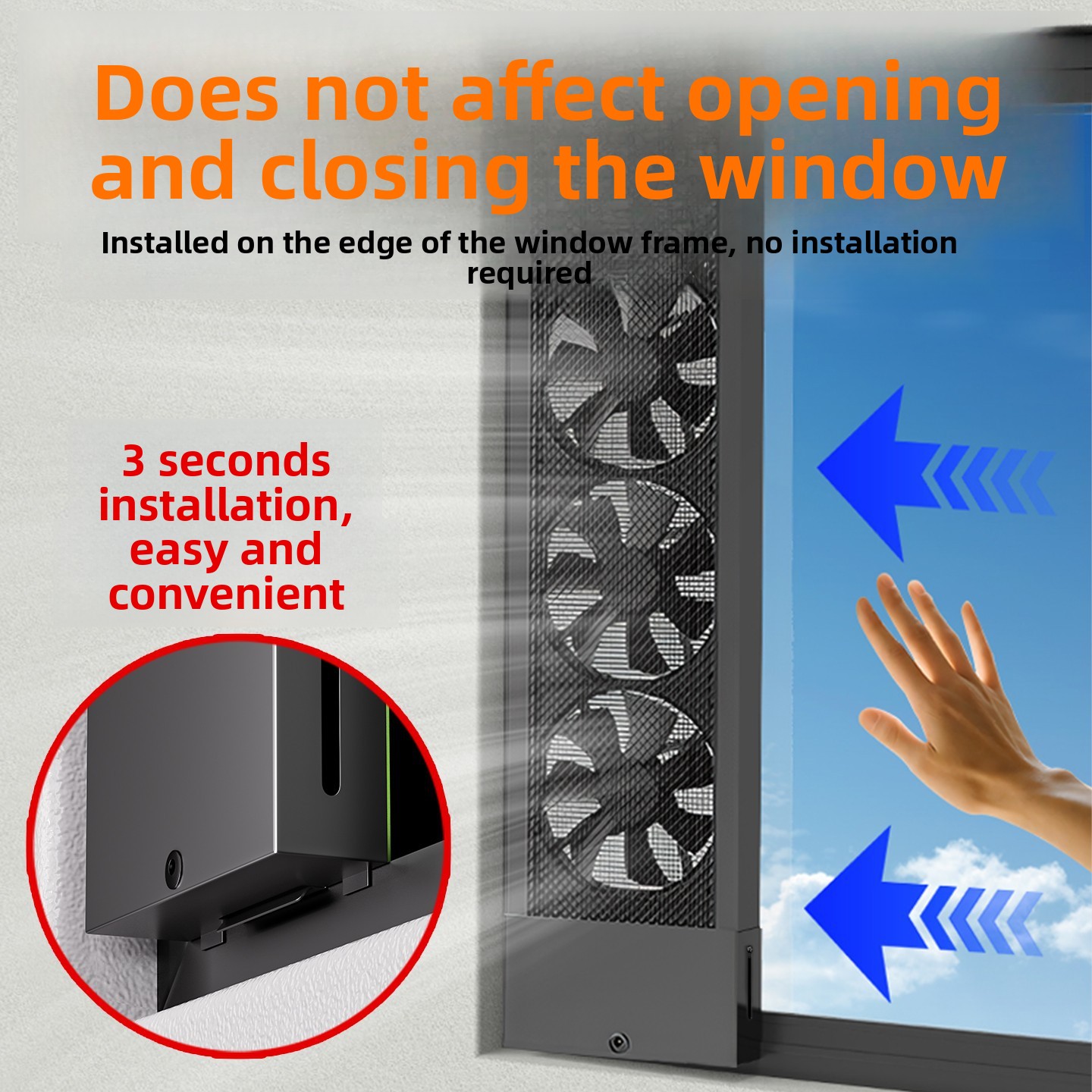 Commercial Kitchen Exhaust - Tool-Free Window Exhaust Fan – Strong
