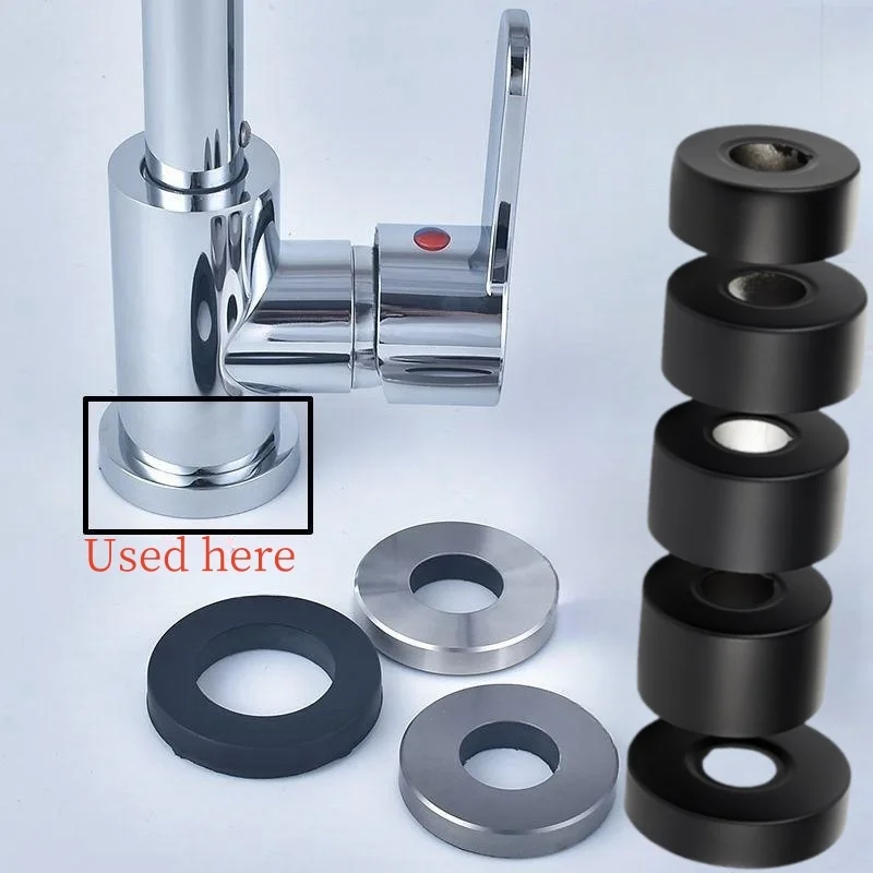 Commercial Kitchen Faucets - 1Pc Black Shower Faucet Decorative Cover
