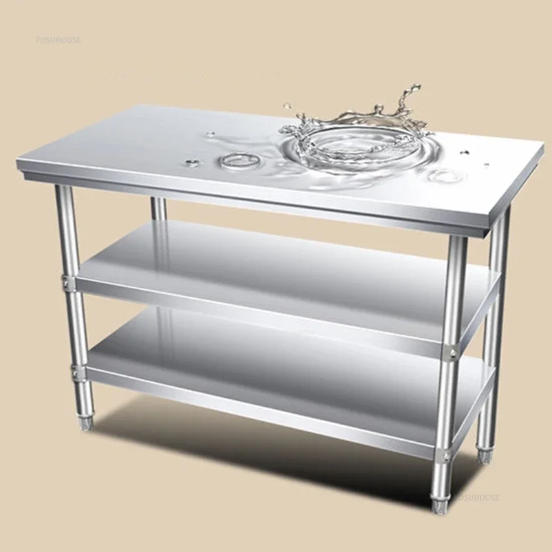 Commercial Kitchen Counter - Modern Simple Operation Table Multilayer Kitchen