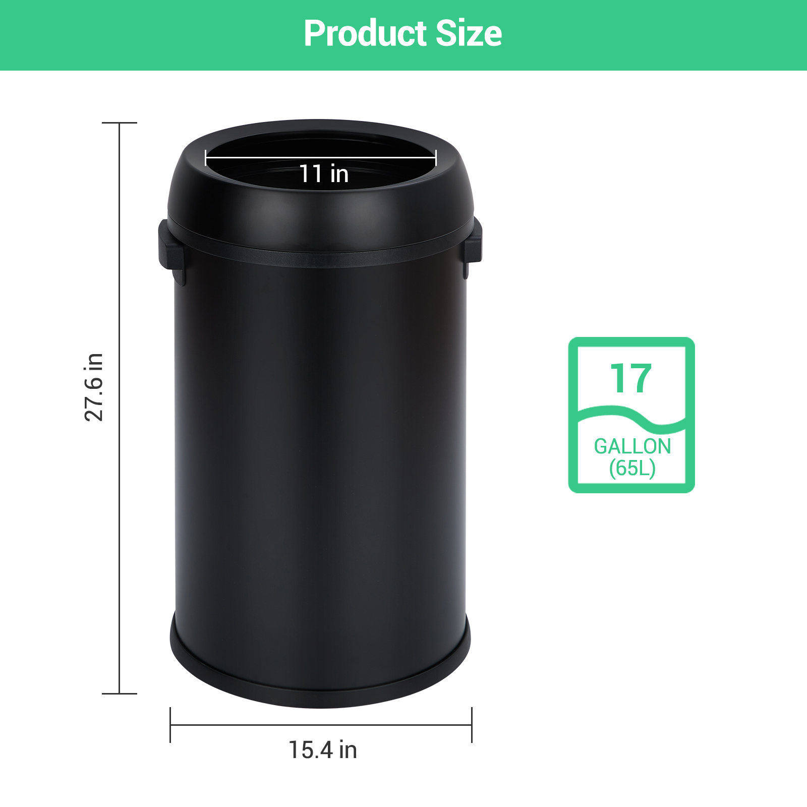 17 Gallon/65 Liter Open Top Tr - Commercial Kitchen Garbage Can review and price