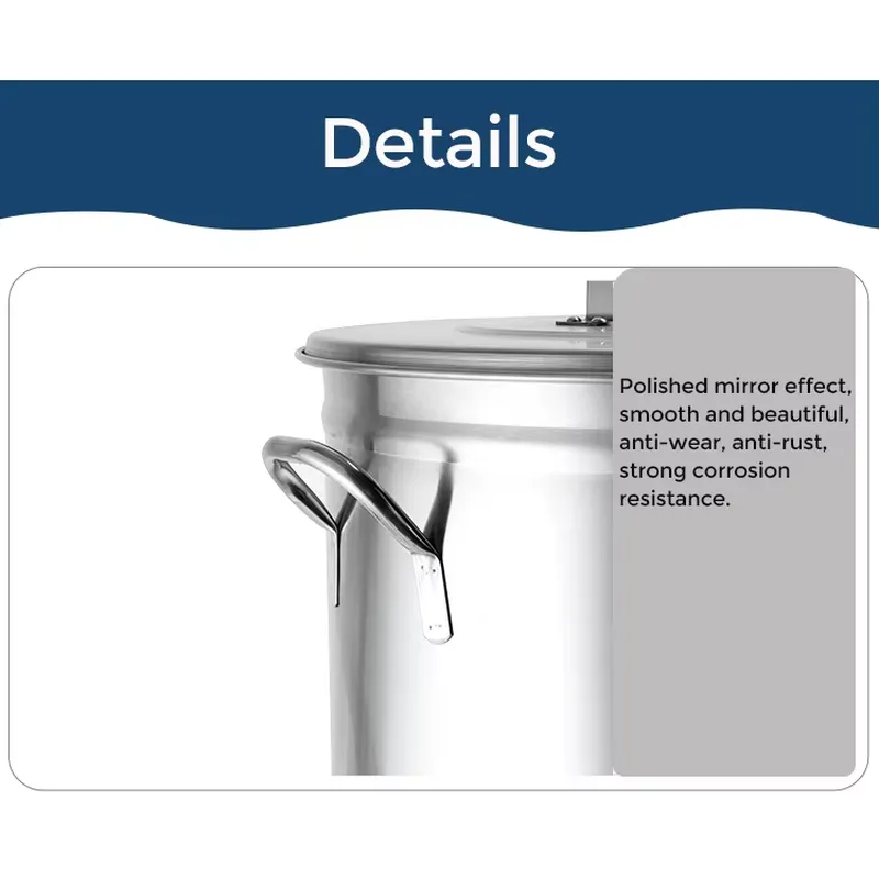 50L 100L Stainless Steel Trash - Commercial Kitchen Garbage Can review and price