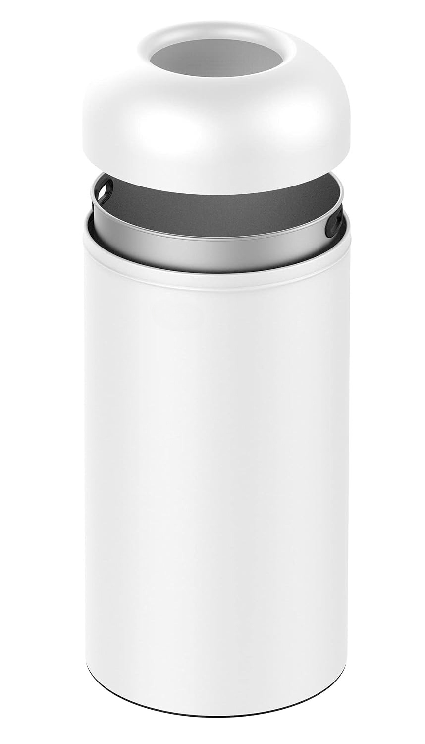 White Brushed Stainless‑Steel  - Commercial Kitchen Garbage Can review and price