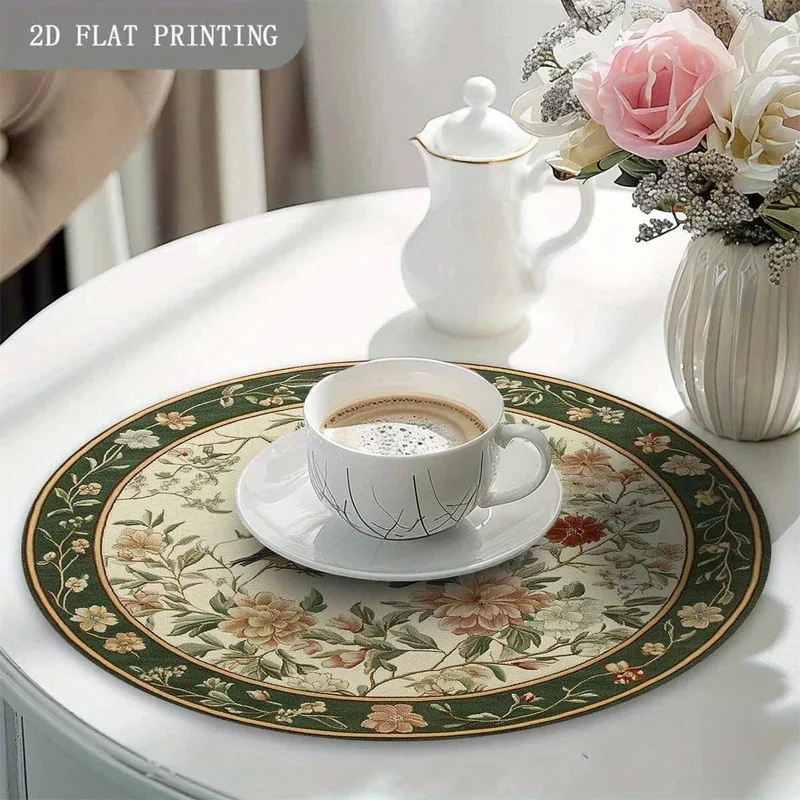 VIKAMA 4pcs Round Placemats Ru - Commercial Kitchen Table review and price