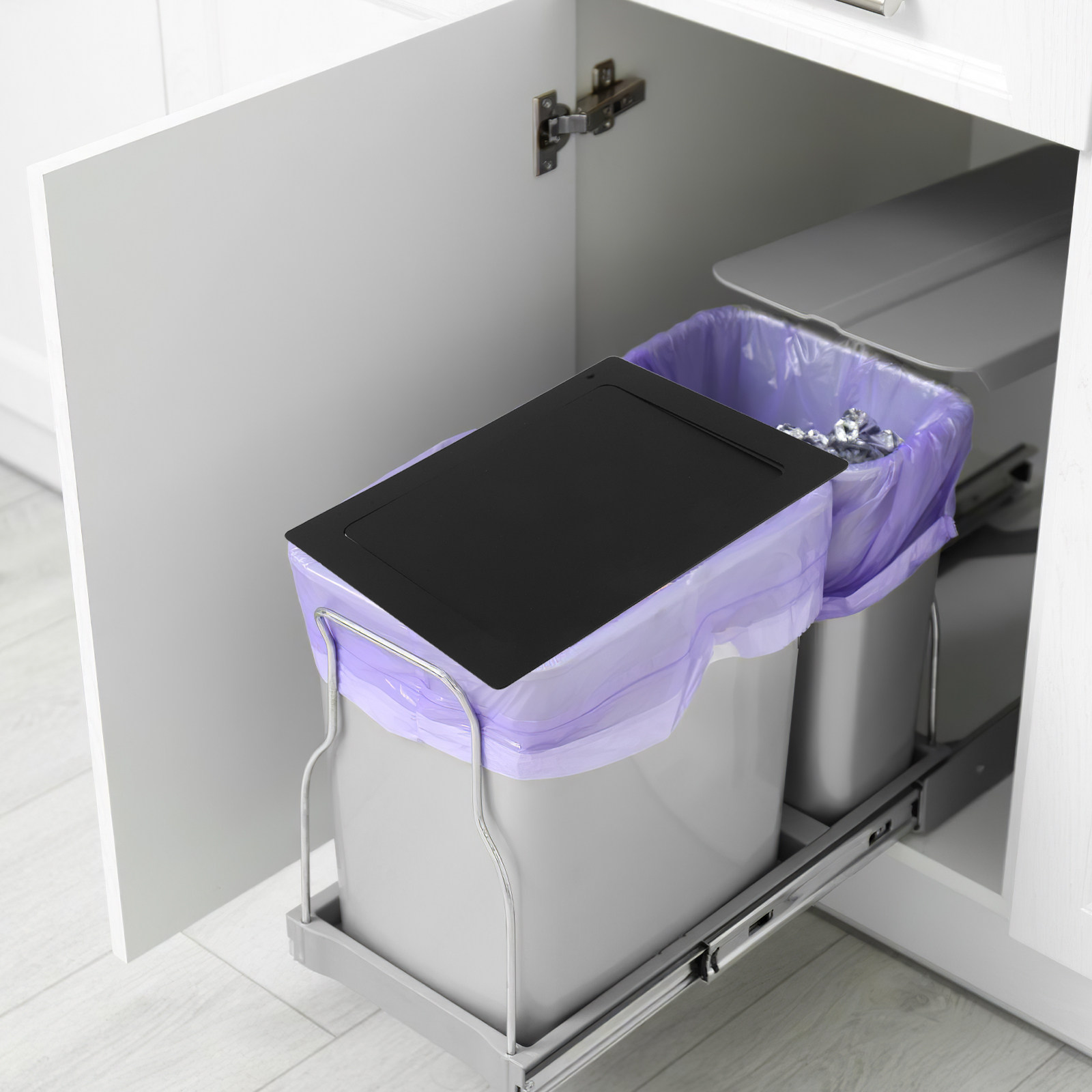 Recessed Stainless Steel Trash - Commercial Kitchen Garbage Can review and price