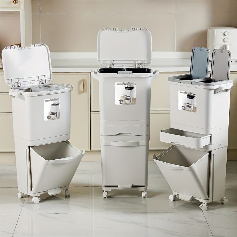 Garbage Classification 34/37L  - Commercial Kitchen Garbage Can review and price