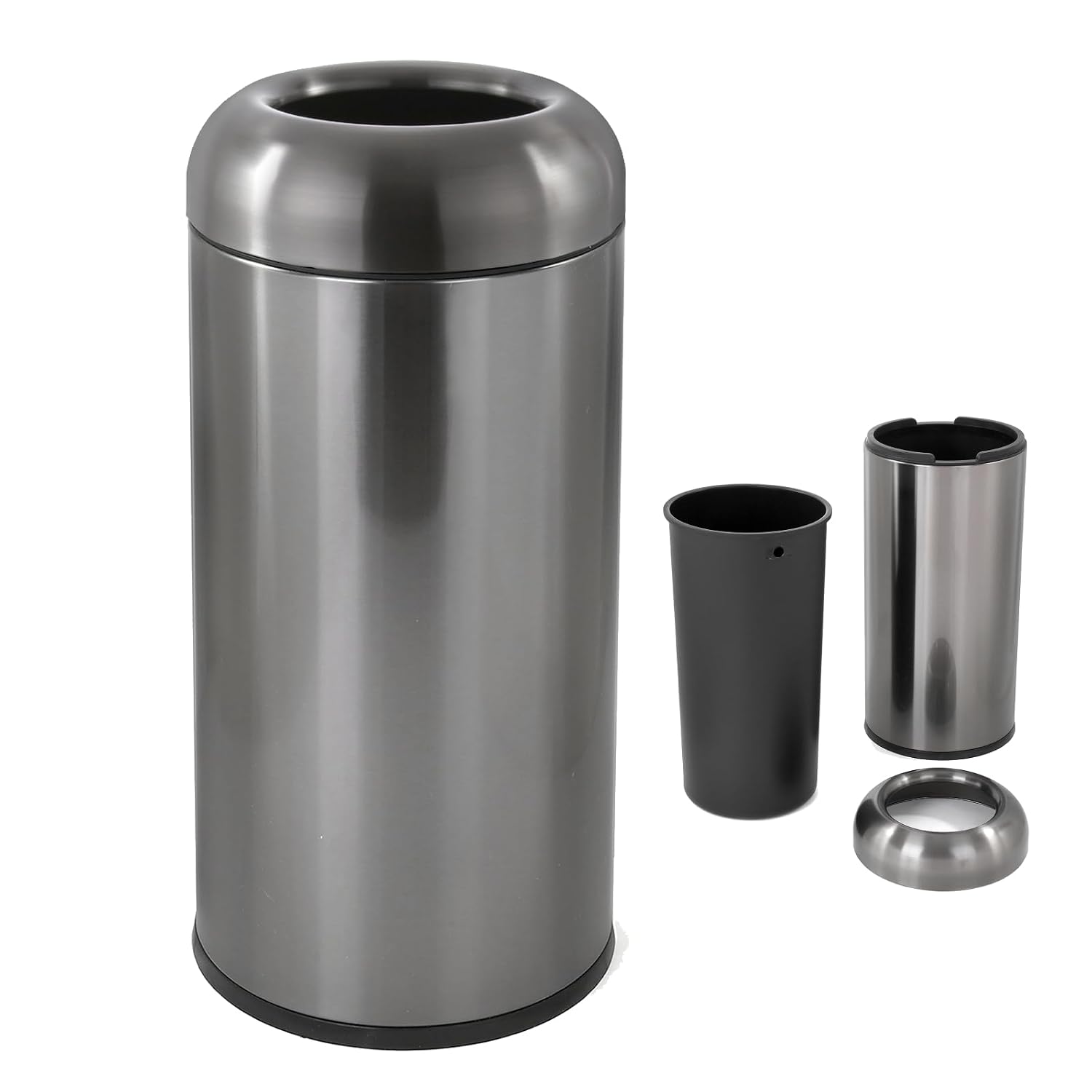 Dark‑Silver 16 Gallon Large Co - Commercial Kitchen Garbage Can review and price