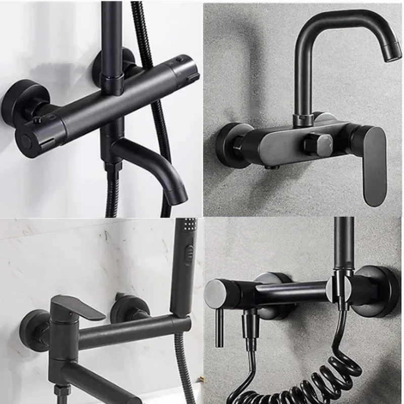 1Pc Black Shower Faucet Decora - Commercial Kitchen Faucets review and price