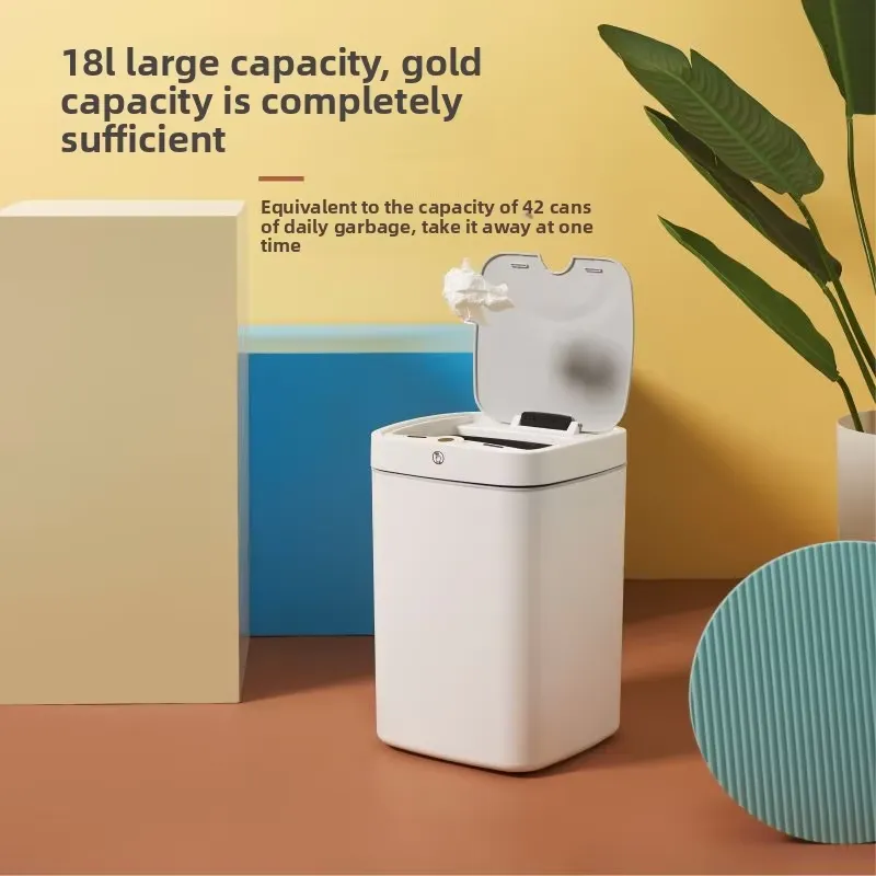 Square Smart Plastic Trash Can - Commercial Kitchen Garbage Can review and price