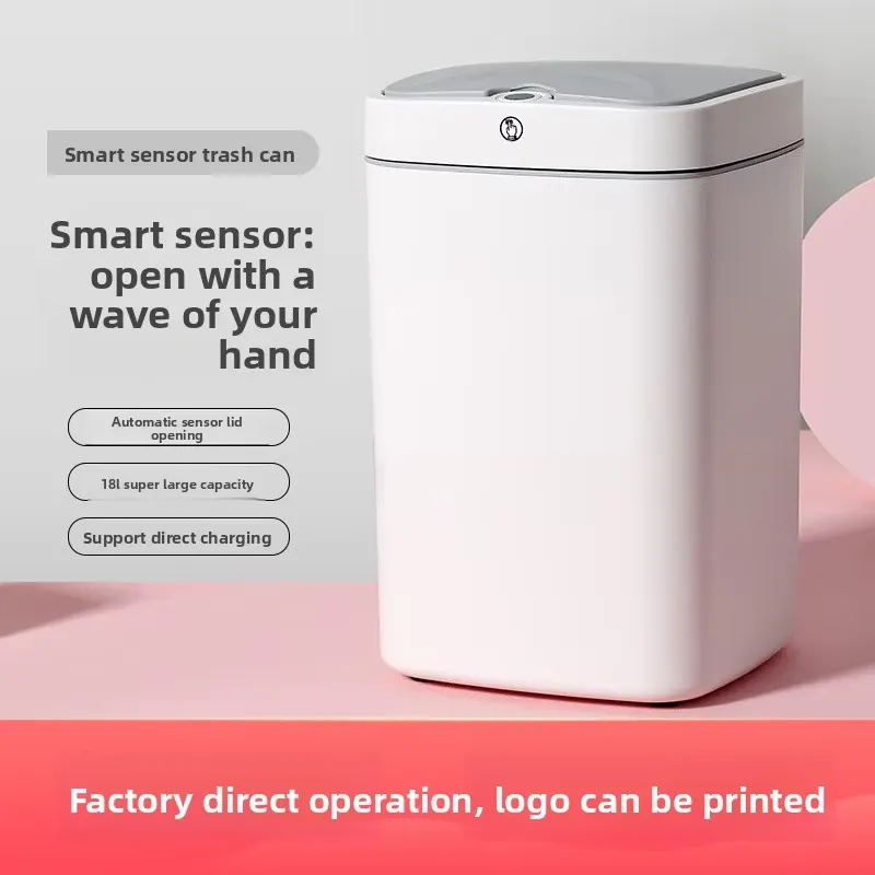 Square Smart Plastic Trash Can - Commercial Kitchen Garbage Can review and price