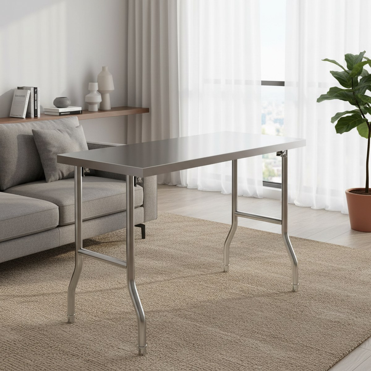 Heavy Duty Stainless Steel Fol - Commercial Kitchen Table review and price